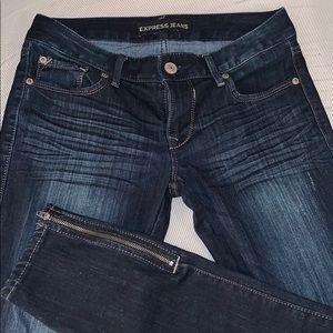 Express Jeans with Zippers on Bottom
